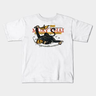 Classic Muay Thai Tattoo Monkey Kids T-Shirt